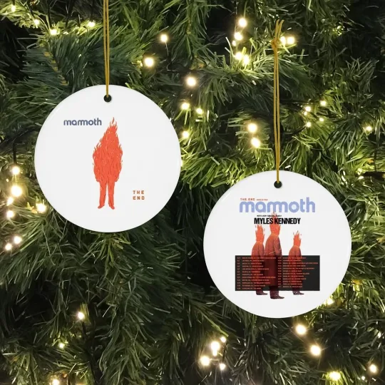 Discover The End 2025 US Tour Ornament Mammoth Band Fan Gift Keepsake