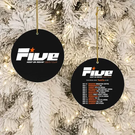 Discover FIVE Boyband Ornament Keep On Moving Tour Christmas Tree Decoration