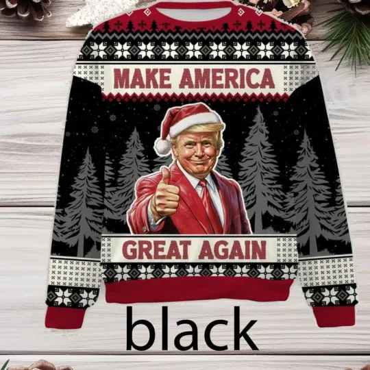 Discover Make America Great Again Trump 2024 Ugly Xmas Sweater, Funny Gift