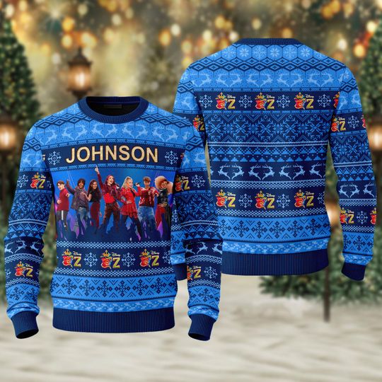 Discover Custom Disney Descendants Zombies World Tour Christmas Ugly Sweater, Personalized Descendants Zombies Concert Sweater Gift, The Rise Of Red