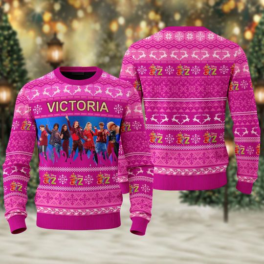 Discover Custom Name Disney Descendants Zombies World Tour Christmas Ugly Sweater, Personalized Descendants Zombies Concert Gift, Zombies 4 Shirt