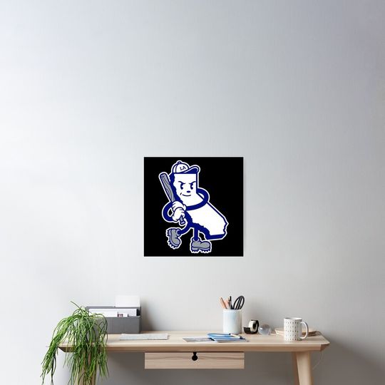 Los Angeles Baseball State Poster