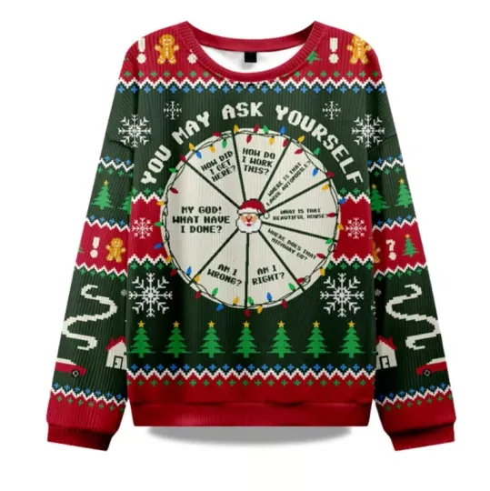 Discover 2025 You May Ask Yourself Ugly Christmas Sweater