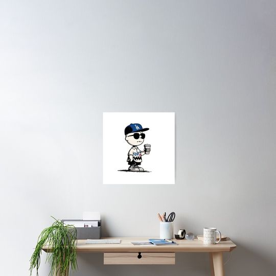 Discover Cool Snoopy Dodgers Style Poster