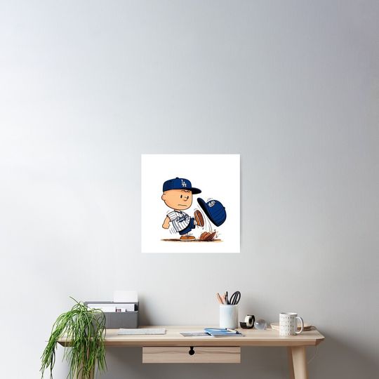 Discover Charlie Brown on the Mound Poster