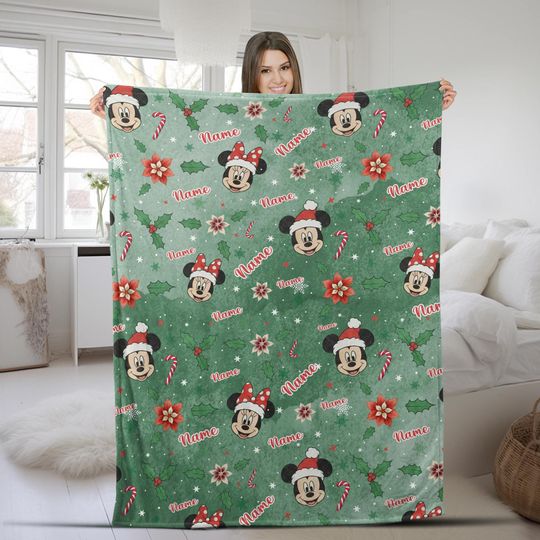 Discover Custom Mickey And Friends Christmas Blanket, Mickey's Very Merry Christmas Party Gift