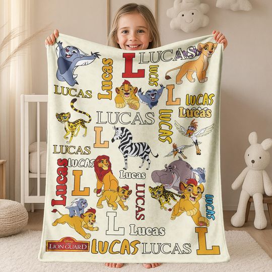 Discover Custom Name Disney Lion Guard Blanket, Disney Lion Guard All Characters Blanket