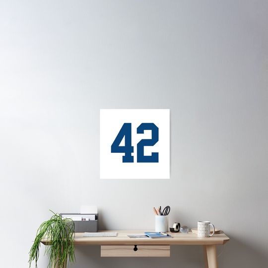 Discover Jackie Robinson 42 Tribute – Baseball Legends Design Poster