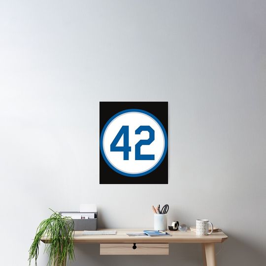 Discover Jackie Robinson 42 Jersey Number Poster