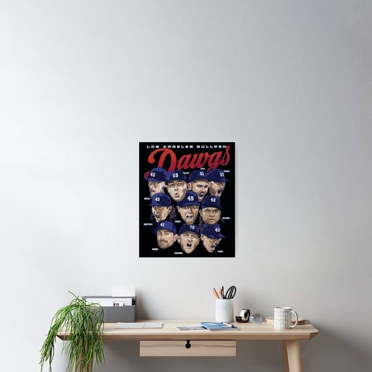 Discover  Los Angeles D Bullpen Dawgs Poster