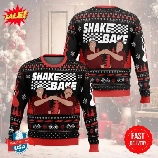 Discover Shake And Bake Ugly Sweater, Christmas Talladega Nights The Ballad Of Ricky Bobb