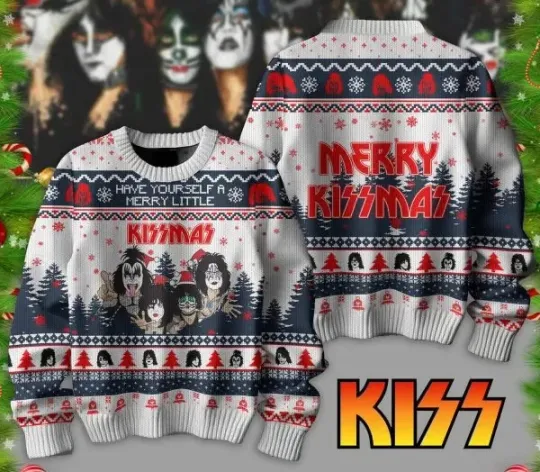 Discover Ace Frehley Merry Little Kissmas Merry Christmas Ugly Sweater