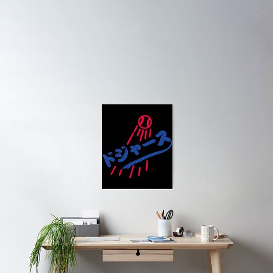 Discover LA Dodgers Japaneses logo Woman's Graphic Tee Funny Poster