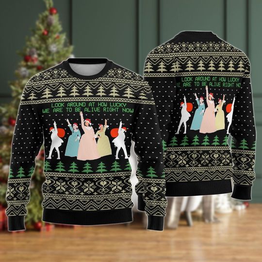 Discover Hamilton Look Around Ugly Christmas Sweater for Women