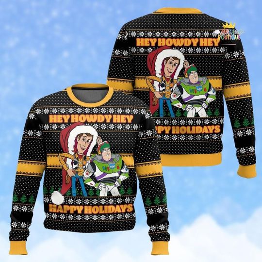Discover Toy Story Ugly Christmas Sweater, Disney Woody Cowboy Sweater, Pixar Xmas Gift