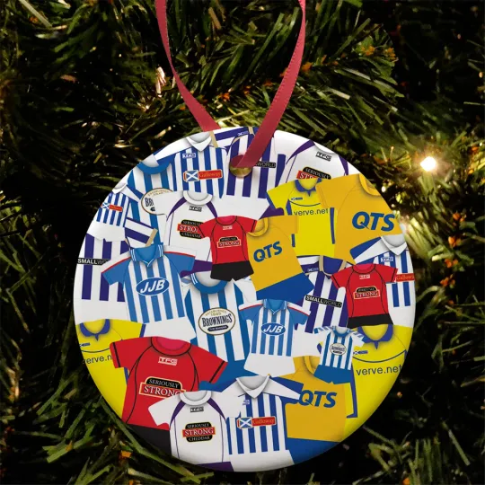 Discover Kilmarnock Retro Kit Mash Christmas Tree Bauble Decoration Ceramic