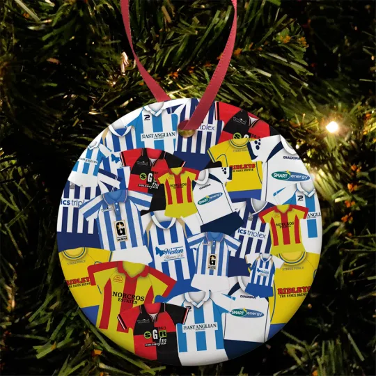 Discover Colchester Retro Kit Mash Christmas Tree Bauble Decoration Ceramic