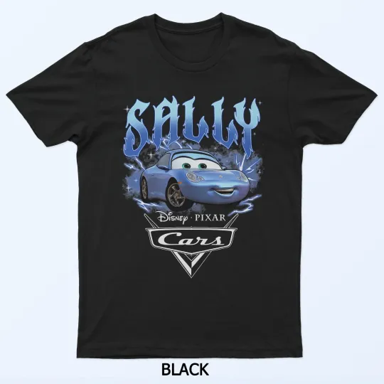 Discover Disney Pixar Cars Sally Racer Distressed Portrait T-Shirt