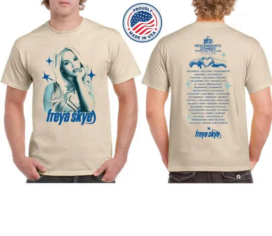 Descendants & Zombies Worlds Collide Tour 2025 Double Sided T-Shirt