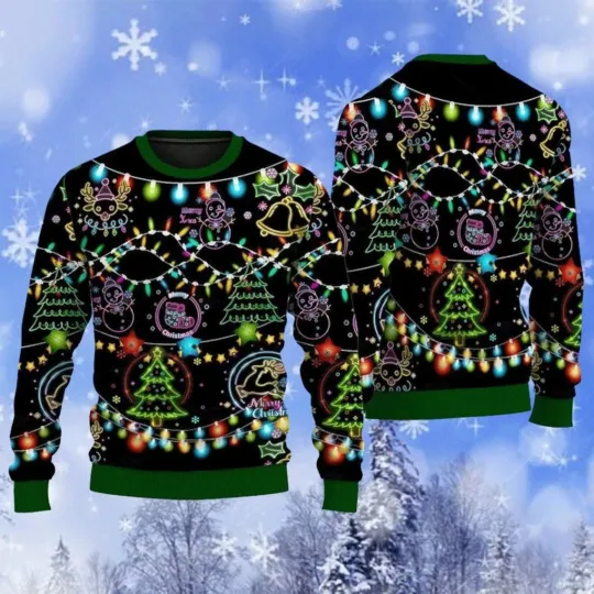 Discover XMAS Neon Bright Ugly Christmas Sweater Gift