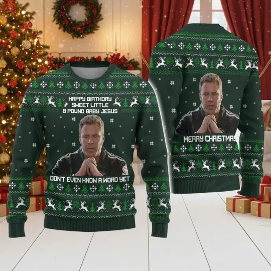 Discover Christmas Talladega Nights Ricky Bobby Ugly Xmas Sweater, Funny Holiday Gift
