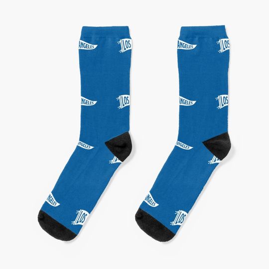 Discover Los Angeles Pennant   Socks