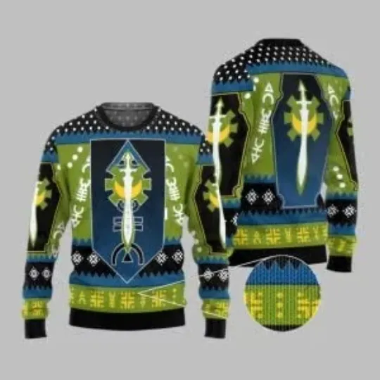 Discover 2025 Christmas Warhammer Craftworlds Aeldari Of Alaitoc Iconic Ugly Sweater