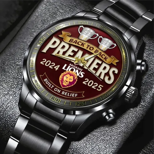Discover Brisbane Lions Black Stainless Steel Watch