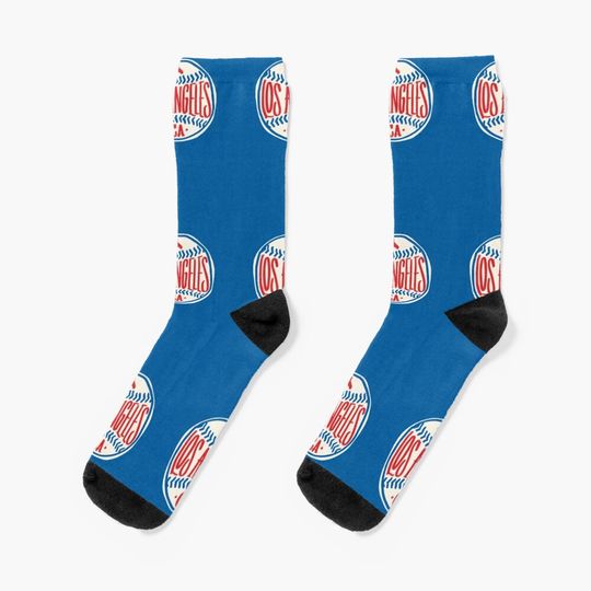 Discover Los Angeles Baseball Socks