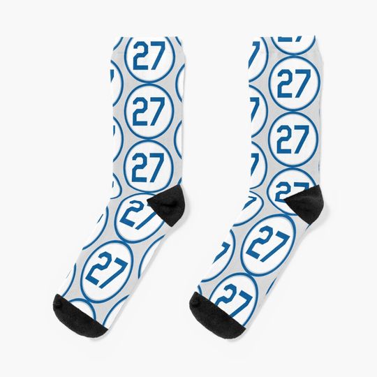 Discover Trevor Bauer #27 Jersey Number Socks