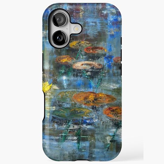 Discover Water lilies in the water that does not sleep iPhone Case