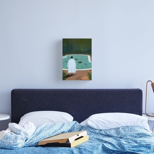 Discover Him, with those ducks... Canvas Print