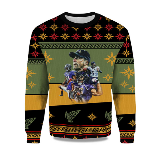 2025 Baltimore Ravens Special Team Of Coach Ugly Christmas Sweater