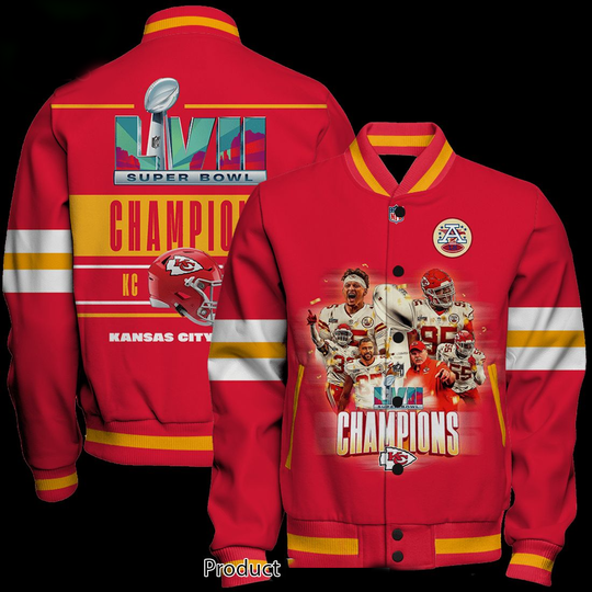 Discover Kansas City Chiefs Baseball Jacket