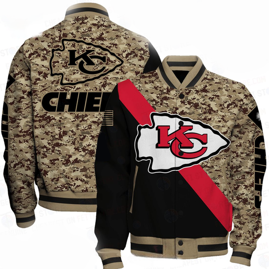 Kansas City Chiefs National Football League AOP Varsity Baseball Jacket