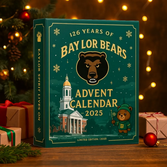 Discover Baylor Bears Acrylic Advent Calendar 2025, 2D Acrylic, Christmas Decor
