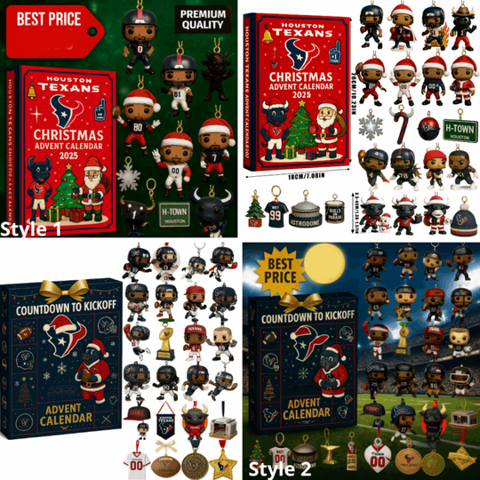 Discover Houston Texans Advent Calendar 2025 24TH ANNIVERSARY Christmas Gift
