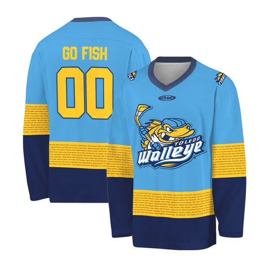 Personalized Toledo Walleye FINatics Hockey Shirt All Printed Fan Apparel Gift