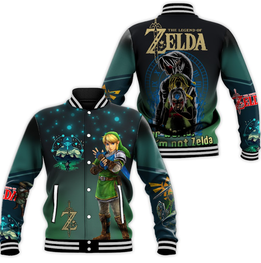Zelda Baseball Jacket, Zelda Jacket, Tears Of The Kingdom Jackets, Breath Of The Wild Jacket, The Legend Of Zelda Jacket, Gamer Jacket