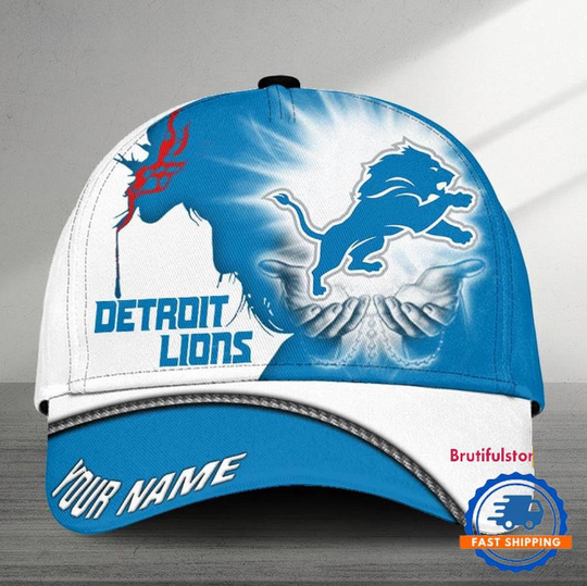 Detroit Lions Football Team American God Cap