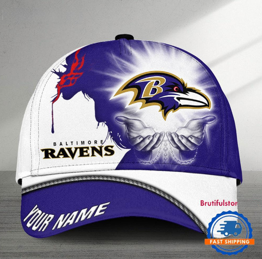 Baltimore Ravens Football Team American God Cap