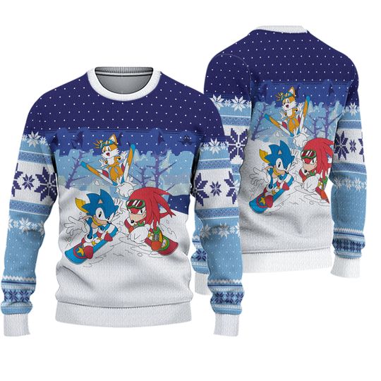 Sonic the Hedgehog Jumper Ugly Christmas Sweater US 3XL Brand New & Sealed!