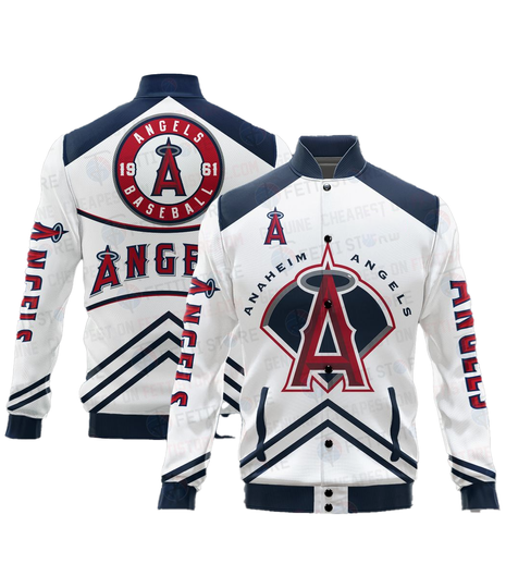 Discover Los Angeles Angels Major League Baseball AOP Varsity Jacket