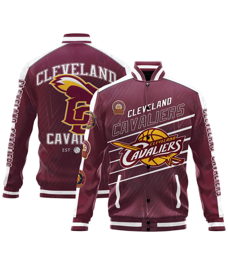 Discover Cleveland Cavaliers Varsity Baseball Jacket