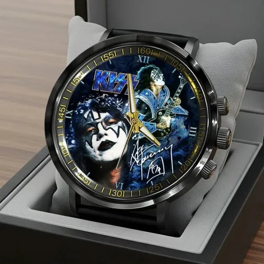 Discover KISS x Ace Frehley Black Stainless Steel Watch