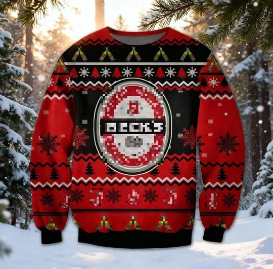 Discover German Brew Holiday Ugly Sweater, Adult Ugly Christmas Ugly , Bartender Drink Lover Gift, Brewery Party Shirt