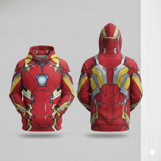 Discover Hero Hoodie 3D, Super Armor Cosplay Pullover Gift