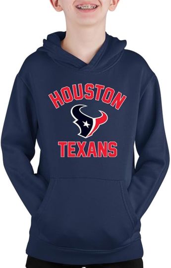 Discover Team Fan Apparel football Youth Gameday Hooded Sweatshirt, Pro Football Hoodie Pullover Sweatshirt, Sports Apparel Boys and Girls