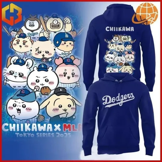 Dodgers Chiikawa Tokyo Series 2025 T-Shirt Hoodie