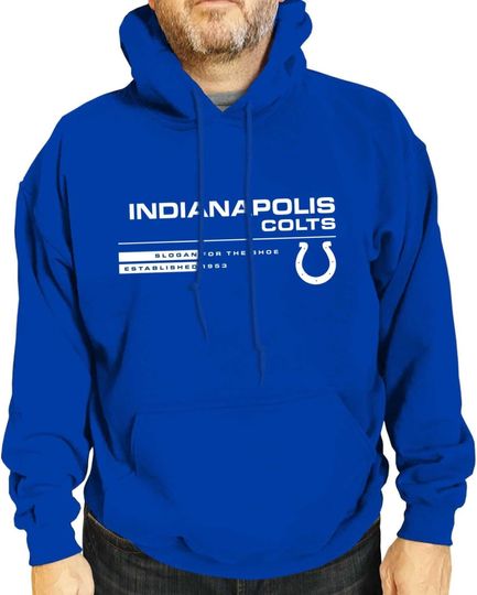 Discover Team Fan Apparel Adult football Speed Stat Sheet Fleece Hooded Sweatshirt - Unisex Tagless